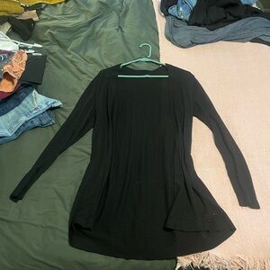 Apt. 9 Black Asymmetrical Long Sleeve Tunic